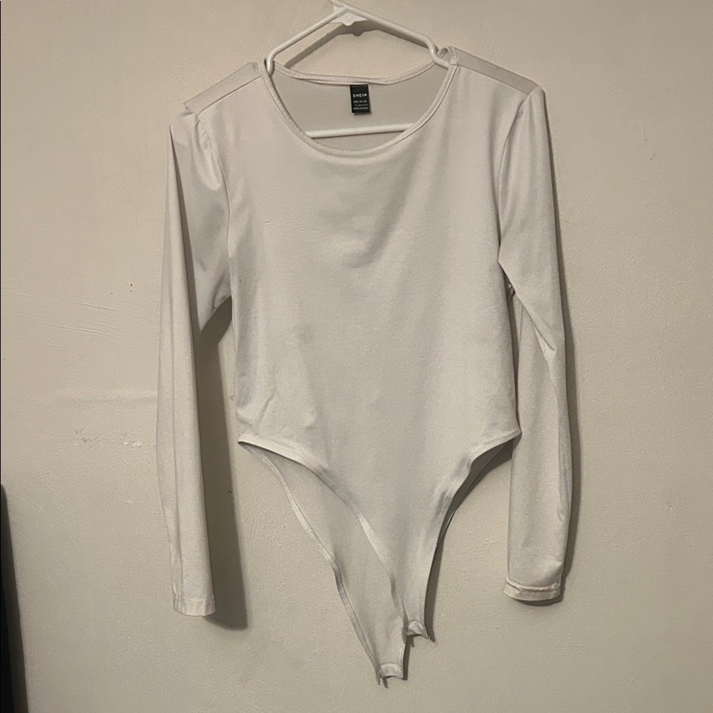 SHEIN White Long Sleeve Kids Bodysuit